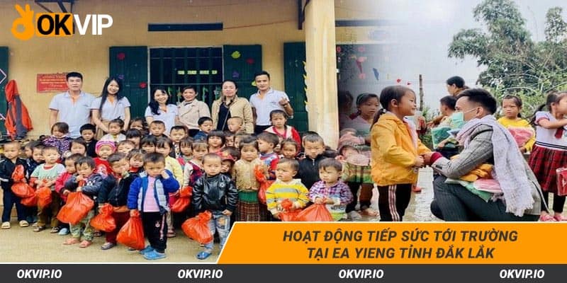 Hoạt động tiếp sức tới trường tại Ea Yieng tỉnh Đắk Lắk